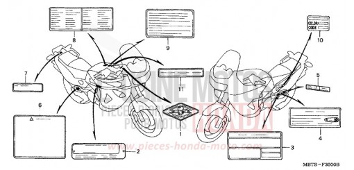 CAUTION LABEL XL1000V3 de 2003